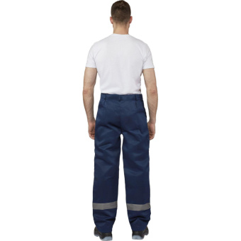Брюки рабочие летние мужские л16-БР с СОП синие/васильковые