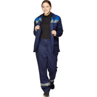 Костюм летний л05-КБР жен син/вас (р.60-62) 170-176