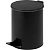 Урна с педалью стальная, черная, 250х330мм, объем 15л