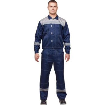 Костюм летний муж. л20-КБР синий/сер (р.60-62) 158-164 (Арсенал-СП)