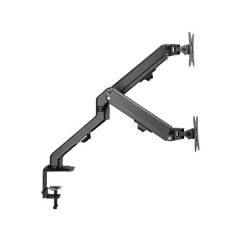 Кронштейн для двух мониторов настольный VESA 75х75, 100х100, 17"-27", до 14 кг, SONNEN MOTION, 455945