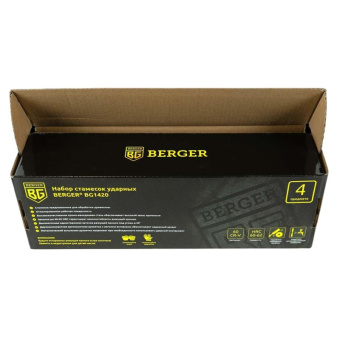 Набор стамесок для обработки древесины, 4 шт:8,12,16,24 мм, Berger