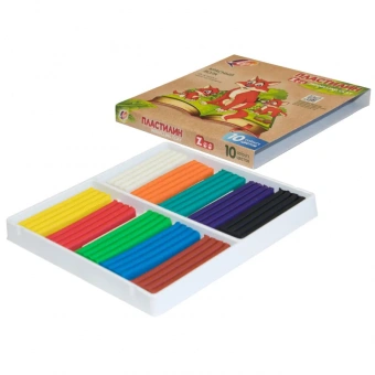 Пластилин классический Луч Zoo 10 цветов 150 г