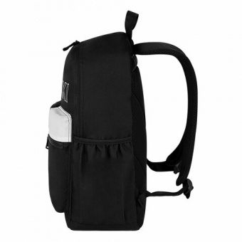 Рюкзак HEIKKI UNIQUE (ХЕЙКИ) универсальный, 6 карманов, черный с белыми вставками, 42х29х16 см, 2725