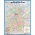 Настенная карта ЦФО (+СПб) 1,58х1,18 м,КН36