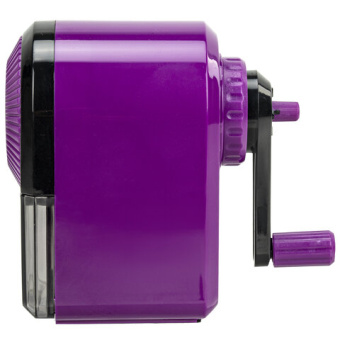 Точилка механическая BRAUBERG ULTRA для чернографитных и цветных карандашей, крепление к столу, цвет корпуса сиреневый с черным, 2