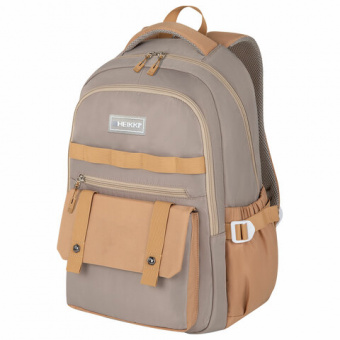 Рюкзак HEIKKI GOODLY (ХЕЙКИ) универсальный, 2 отделения, отделение для ноутбука, бежевый, 46x33x18 с