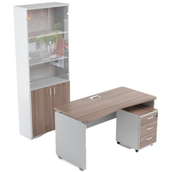 Стол письменный Easy Contour 1200х700 дуб шамони темный