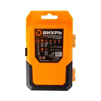 Отвертка прецизионная с набором насадок, 31 предмет в кейсе Вихрь