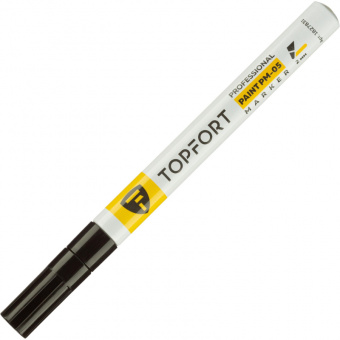 Маркер лаковый TOPFORT Paint 2 мм черный
