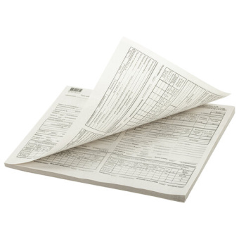 Бланк бухгалтерский типографский "Путевой лист грузового автомобиля с талоном", А4 (198х275 мм), СПА