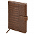 Еженедельник датированный 2026 А5 145х215 мм, BRAUBERG "Party", под кожу, коричневый, 117177