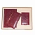Набор недатированный Attache Марта бордовый  (ежедневник, записная книжка, визитница)