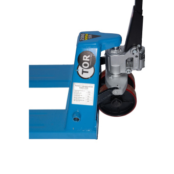 Тележка гидравлическая 2500 кг 1150 мм TOR RHP(BF) (ПУ колеса)