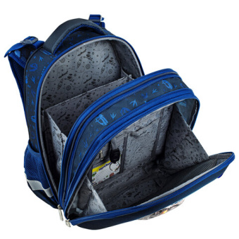 Ранец ЮНЛАНДИЯ EXTRA, с дополнительным объемом, 2 отделения, "Beware", 3D-панель, 38x29x18 см, 27204