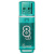 Флеш-диск 8 GB, SMARTBUY Glossy, USB 2.0, зеленый, SB8GBGS-G