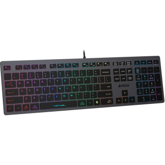Клавиатура A4Tech Fstyler FX60 серый USB slim LED (FX60 GREY / NEON)