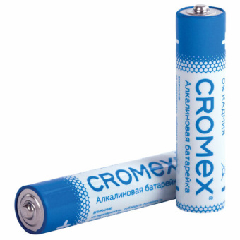 Батарейки алкалиновые "мизинчиковые" КОМПЛЕКТ 20 шт., CROMEX Alkaline, ААА (LR03, 24А), в коробке,