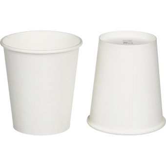 Стакан одноразовый бумажный 200мл, белый, 50 шт./уп.однослойный