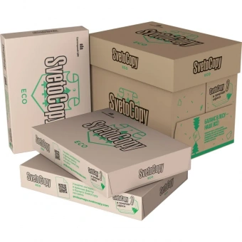 Бумага офисная А4, 80 г/м2, 500 л., ECO, белизна 60%