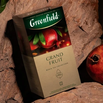 Чай Greenfield Grand Fruit черный с гранатом 25 пакетиков