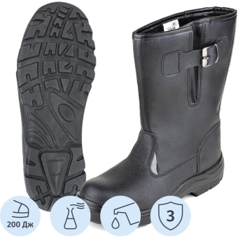 Сапоги рабочие (мод.15-КМ) с мет/поднос утепл. (р.39)
