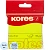 Блок-кубик Kores бум.для зам. 75х75 неоновая желтая 100л. '47076