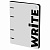 Тетрадь на кольцах А5, 120л., кожзам,  BG "Write"
