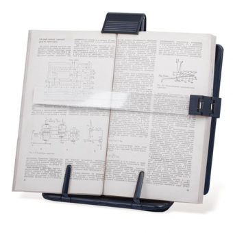 Подставка для книг, учебников, журналов BRAUBERG большая, регулируемый угол наклона, раздвижная, 230