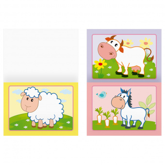 Раскраска с цв. фоном А5,  8 стр., ТРИ СОВЫ  "Для малышей. Выпуск 1"