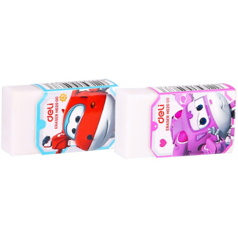 Ластик Deli Super Wings ПВХ прямоугольный 45x25x12 мм
