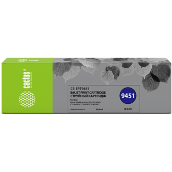 Картридж струйный Cactus CS-EPT9451 T9451 чер. для Epson WF-C5290DW