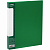 Папка на 2 кольцах СТАММ "Кристалл" А4, 40мм, 700мкм, пластик, зеленая