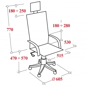 Кресло BN_SH_EChair-650 TC сетка/ткань черный