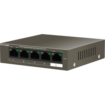 Коммутатор IP COM 4 порта  802.3at (PoE+) 5 портов 10/100 1000 М/сек