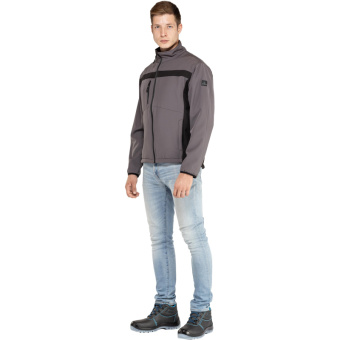 Куртка муж демисезонная софтшел LULEA cер/черн р.L (арт. LULE2GRGT)