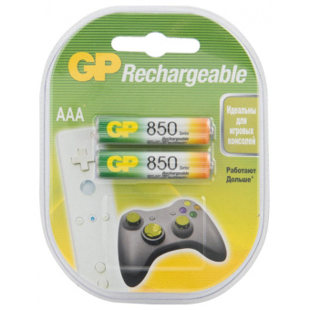 Аккумулятор GP 850mAh AAA/ NiMH (2 шт/бл) GP85AAAHC-2DECRC2