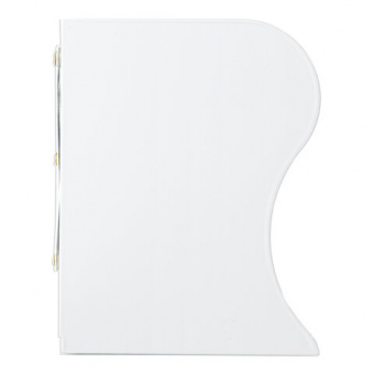 Подставка-держатель для книг и учебников BRAUBERG, раздвижная, металлическая, белая, 237905