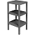 Этажерка BP_ прямоугольная Nature 384Х330Х725мм серый