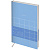 Ежедневник недатированный, А5, 136л., кожзам, Greenwich Line "Vision. Quadro. Icy blue", тон. блок, срез фольга