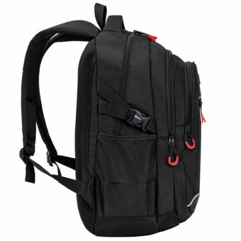 Рюкзак BRAUBERG CONTENT универсальный, 3 отделения, светоотражающий принт, "Red Moon", 47х33х18 см,