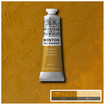 Краска масляная художественная Winsor&Newton "Winton", 37мл, туба, желтая охра