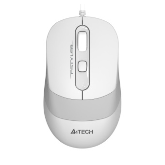 Мышь компьютерная A4Tech Fstyler FM10S белый/серый 1600dpi/USB/4but
