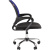 Кресло EChair-304LT TC ткань черн/сетка синий, хром