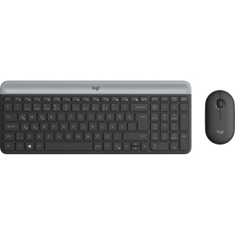 Набор клавиатура+мышь Logitech Wireless (920-009206) Desktop MK470, Black