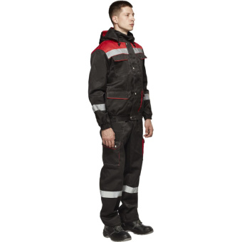 Костюм рабочий летний муж.Антей СОП черн/красн(КПК) 56-58 (112-116)/182-188