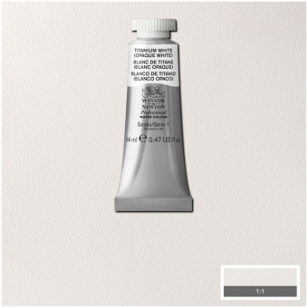 Акварель художественная Winsor&Newton "Professional", 14мл, туба, белый титан