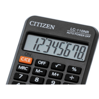Калькулятор CITIZEN карман. LC-110N/NCFS 8 разряд. книжка бата