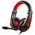 Гарнитура для ПК Oklick HS-L200 черн/красн 2.2м мон оголовье (Y-819)