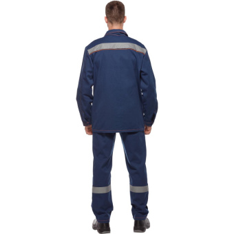 Костюм рабочий летний м л28-КПК с СОП т.син 44-46/182-188(Леон Спецодежда)